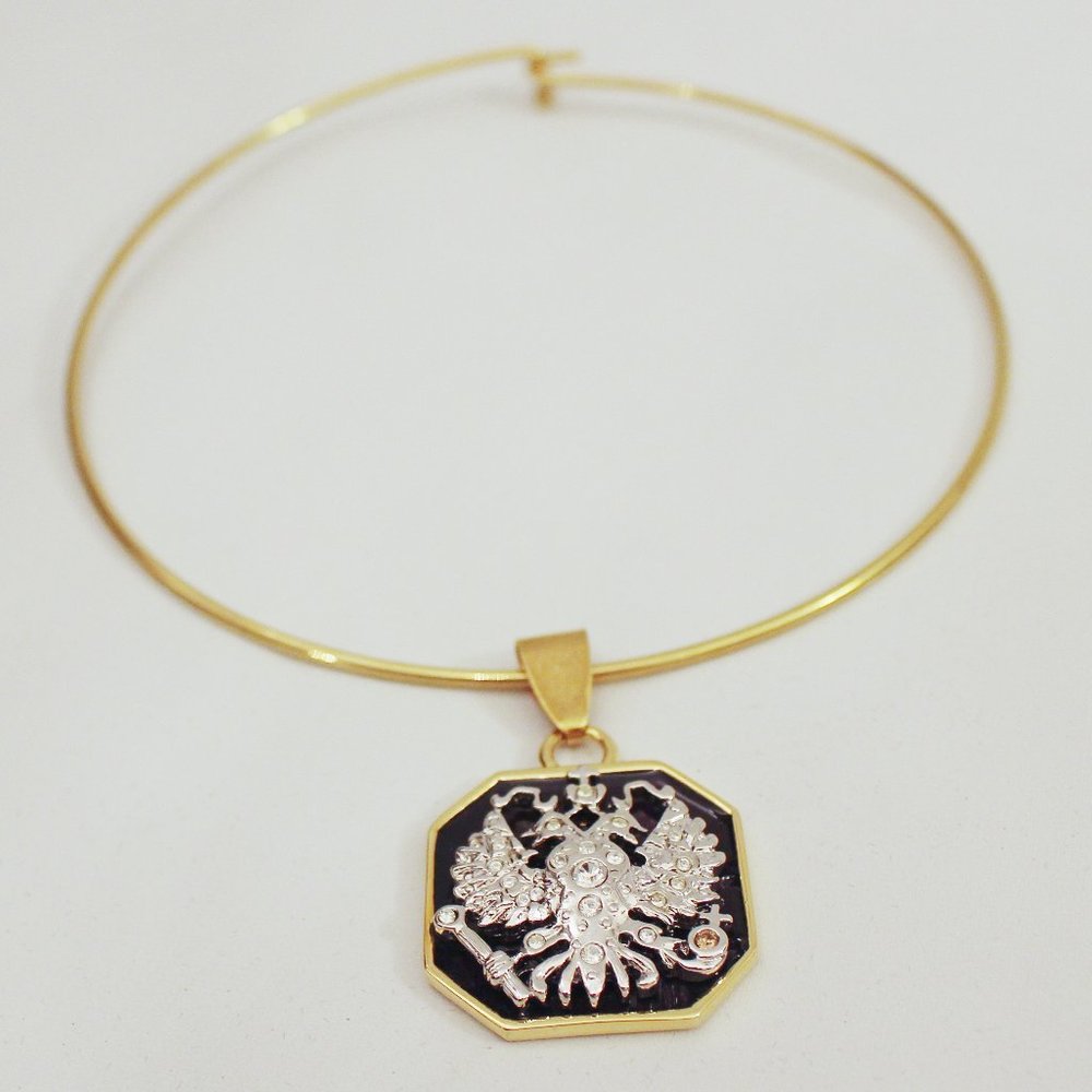 Joan Rivers Russian Eagle Pendant Necklace